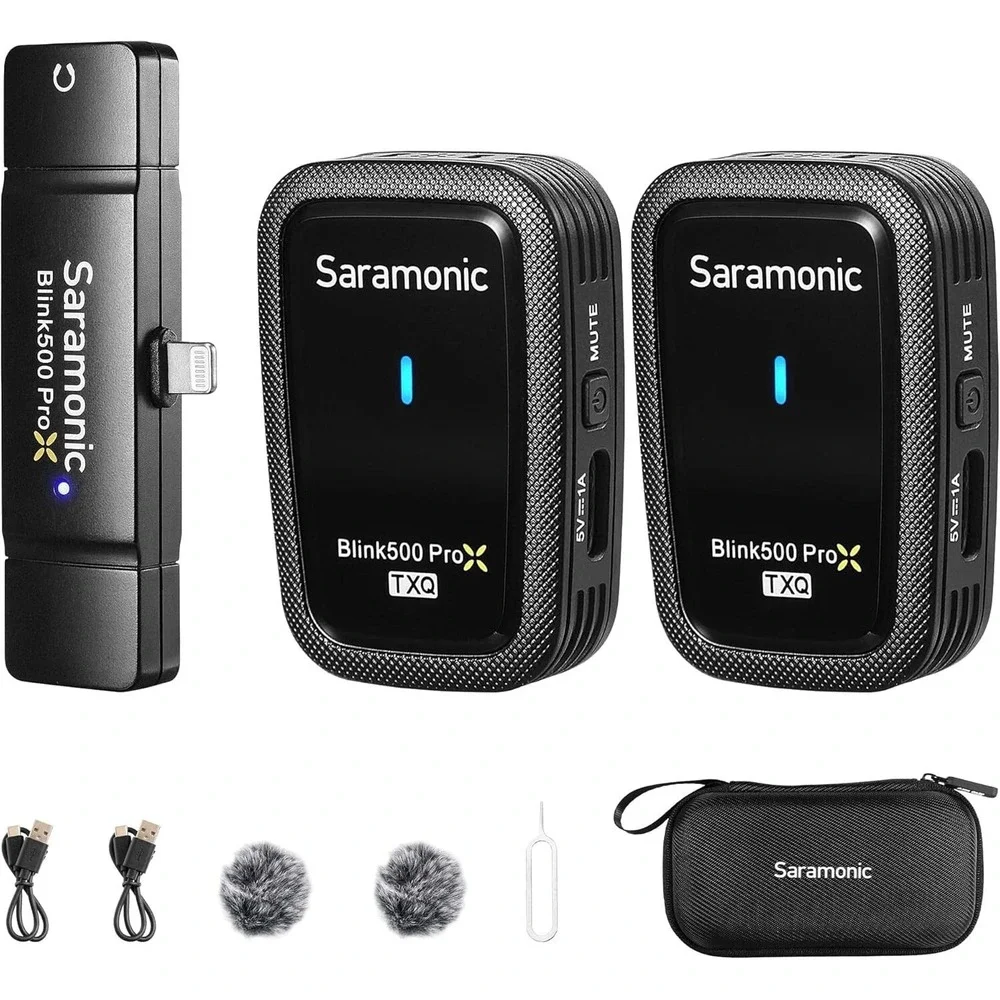 Saramonic Blink500 ProX Q4 Dual Wireless Microphone Kit Lightning iPhone iPad